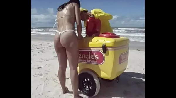 Fresh Fiestacasaldf: Micro bikini wife buying popsicles drive Tube