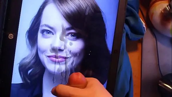 Świeża Intense Emma Stone Cum Tribute! Huge Load Shot All Over Her! (Facial rura napędowa