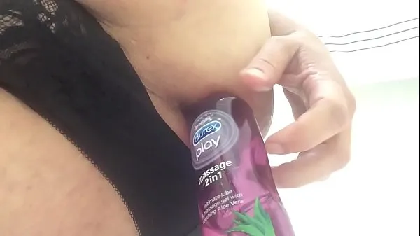 Verse Anal pleasure from deodorant can and lube drive-tube