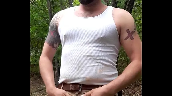 Fresh Huge cumshot outdoors drive Tube