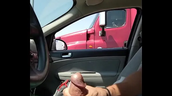 أنبوب محرك Trucker records my fat cock جديد