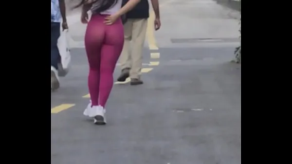 Fresh Married almost naked on the street in transparent leggings Luana Kazaki drive Tube