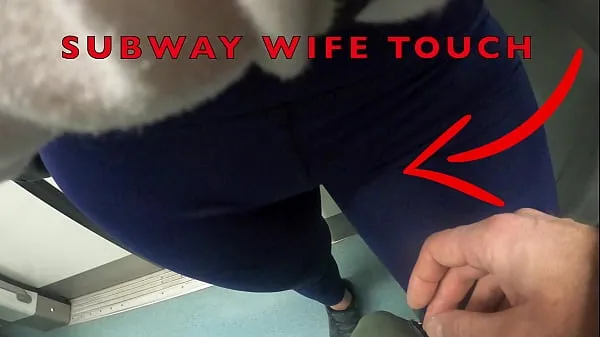 Świeża My Wife Let Older Unknown Man to Touch her Pussy Lips Over her Spandex Leggings in Subway rura napędowa