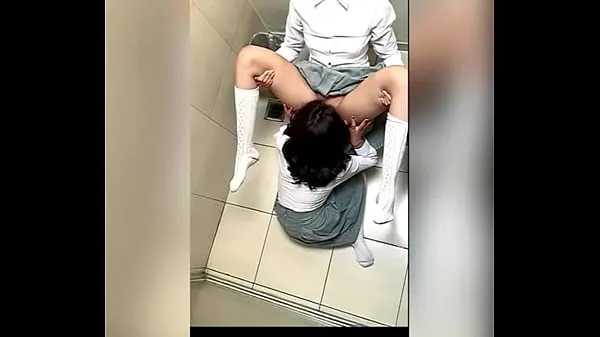 Fresh Two Lesbian Students Fucking in the School Bathroom! Pussy Licking Between School Friends! Real Amateur Sex! Cute Hot Latinas drive Tube