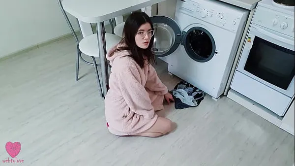 Fresh My girlfriend was NOT stuck in the washing machine and caught me when I wanted to fuck her pussy drive Tube
