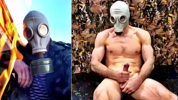 أنبوب محرك A military man from Russia in the Army hides from the general and drains his sperm reserves جديد