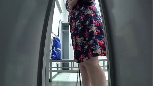Fresh Hidden cam in the public locker room at the pool spying on a mature milf with a juicy ass, big boobs, hairy pussy and a plump belly. Amateur fetish. PAWG drive Tube