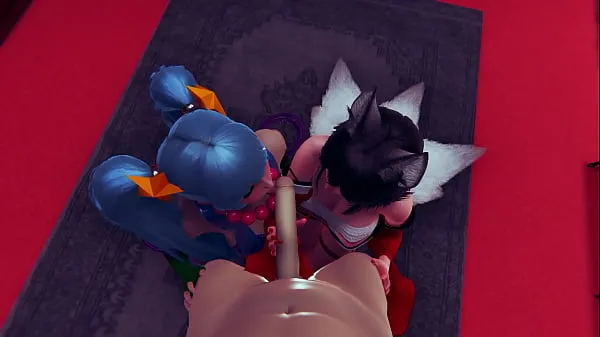 Sveža KDA Ahri and Sona - maven of the strings doing the best blowjob for me - group porn 3d animation sfm pogonska cev