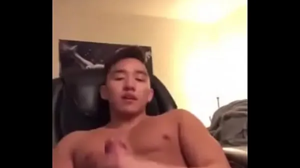 Fresh Asian Guy Moan and Cum drive Tube