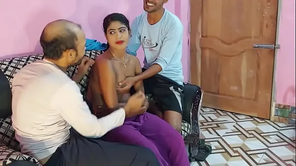 أنبوب محرك Amateur threesome Beautiful horny babe with two hot gets fucked by two men in a room bengali sex ,,,, Hanif and Mst sumona and Manik Mia جديد