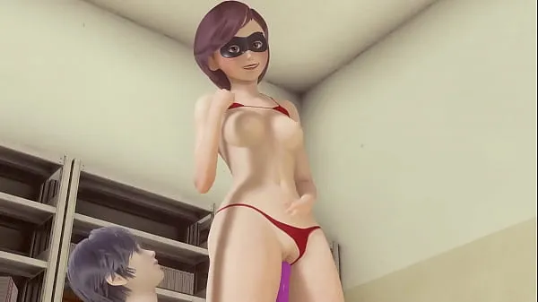 Fresh 3d porn animation Helen Parr (The Incredibles) pussy carries and analingus until she cums drive Tube