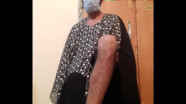 Sveža Solo guy masturbation sex in black hijab Of Arabic wife pogonska cev